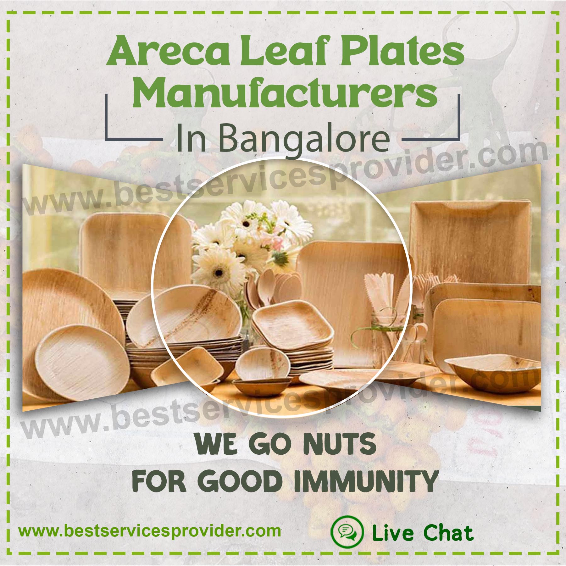 Areca Leaf Plates Manufacturers In Bangalore