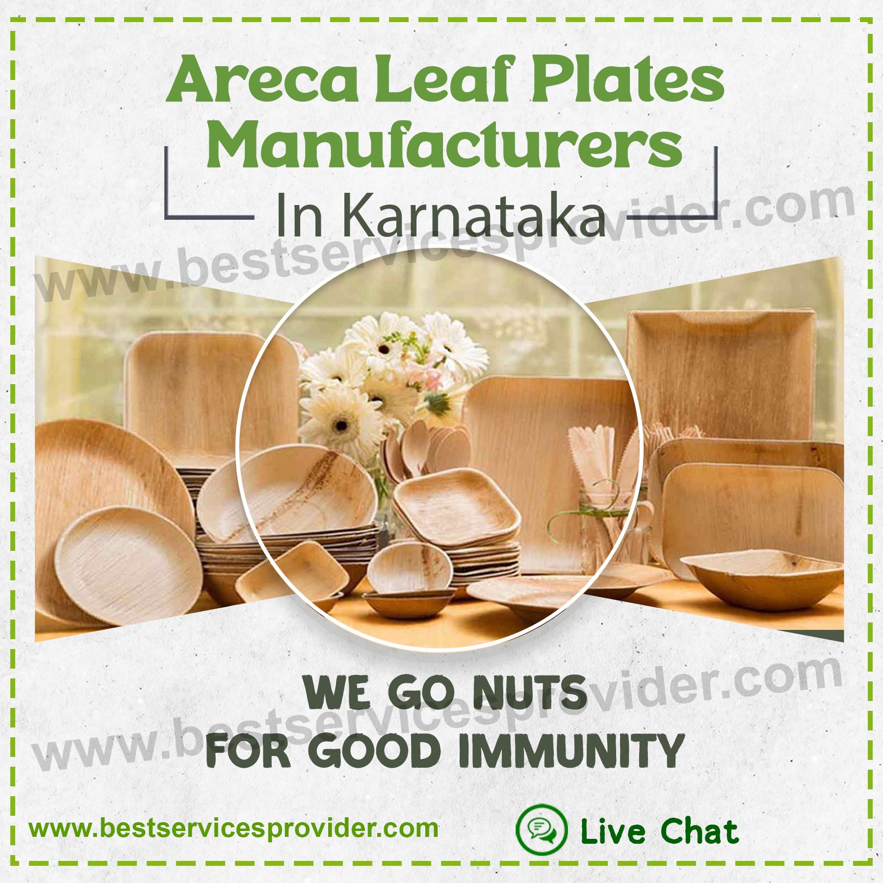 Areca Leaf Plates Manufacturers In Karnataka