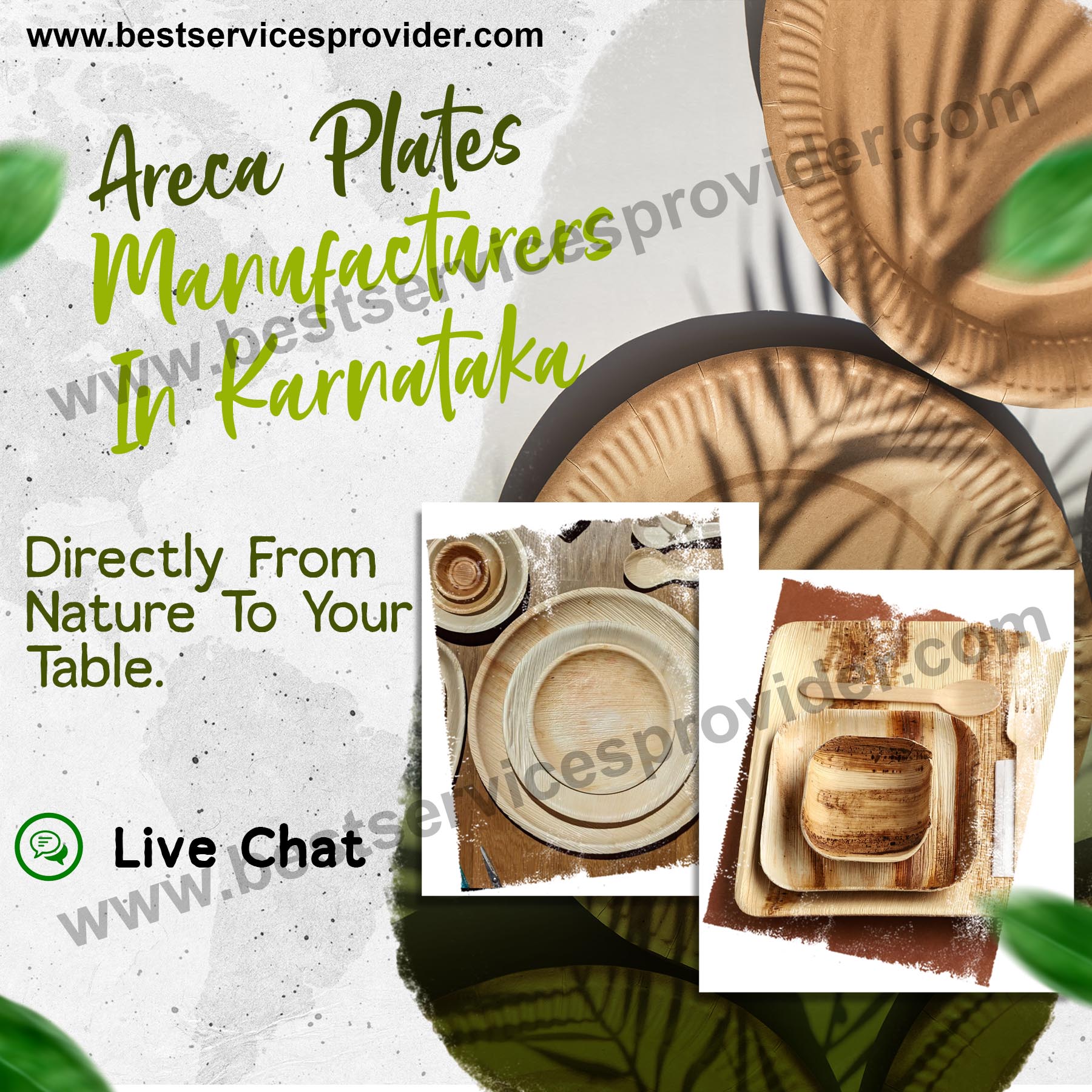 Areca Plates Manufacturers In Karnataka